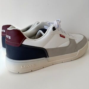 Levi's Men's White, Gray, and Navy Sneakers